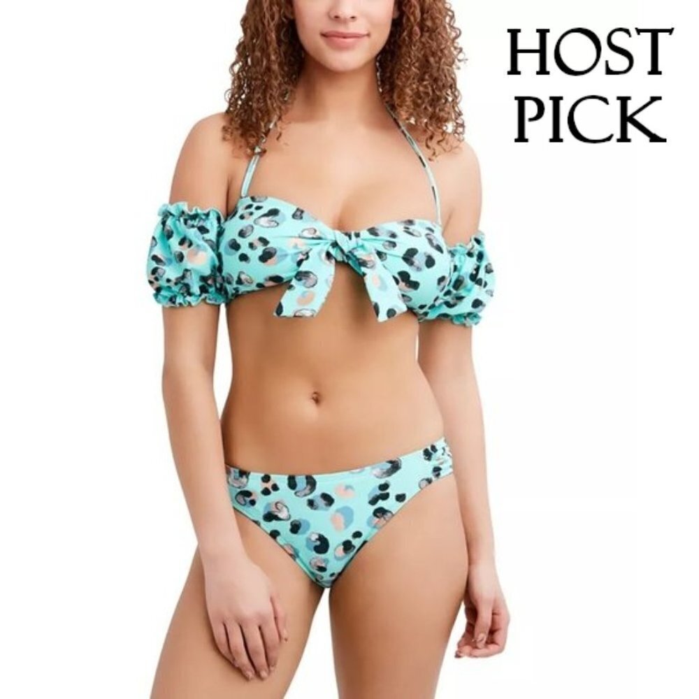 NWT BCBGeneration bandeau bikini top & bottom set, S